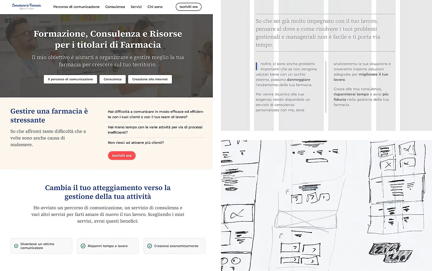 Comunicare in Farmacia website redesign